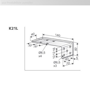 Aumüller Konsole K21L, Zubehör für K5, K29