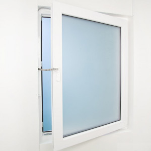 Drehfenster-Set KS2 230V L 400mm silber incl. Konsole F120