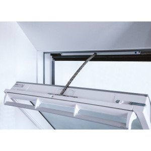 Dachfenster-Set verdeckt montiert KS2 24V L 600mm silber incl. Konsolensatz