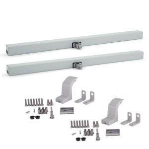 Kippfenster-Tandem-Set CDC 230V 350mm silber incl. Konsole BS-CDC-PI01-M-VFI