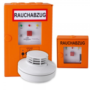 RWA-Treppenhaus-Set Kingspan STG TRZ Plus mit integr. Taster, zus. Taster ora...