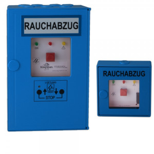 RWA-Treppenhaus-Set Kingspan STG TRZ Plus mit integr. Taster, zus. Taster blau