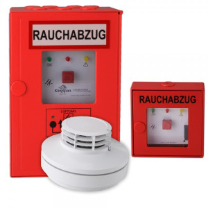 RWA-Treppenhaus-Set Kingspan STG TRZ Plus mit integr. Taster, zus. Taster rot...