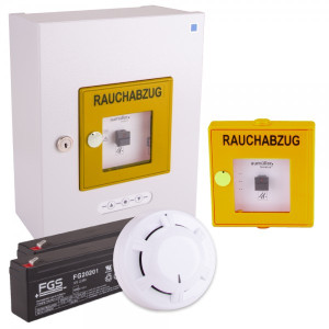 RWA-Treppenhaus-Set Aumüller RWA-Zentrale EMB7300 2,5 A inkl. Taster gelb, zu...