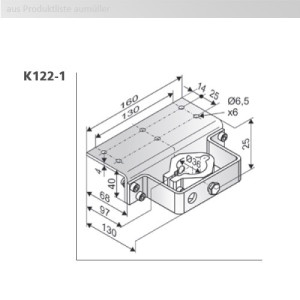 Aumüller Konsole K122-1 für Schüco, Winoca