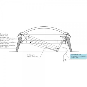 LAMILUX Schwenkschlauch Rauchlift F80