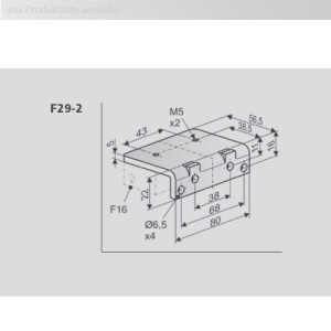 Aumüller Flügelbock F29-2 für HEROAL 085 / 180