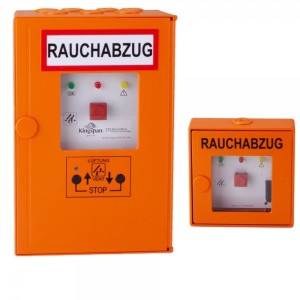 RWA-Treppenhaus-Set Kingspan STG TRZ Plus mit integr. Taster, zus. Taster orange