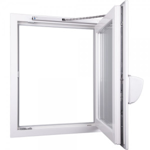 Drehfenster-Set KS4 DrehVolution 24V R 350mm silber incl. Flügelbock, OFV1
