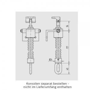 WSS Manueller Teleskop-Spindelantrieb, 2-stufig
