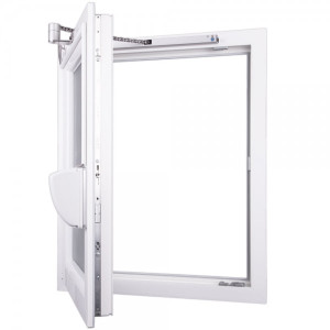 Drehfenster-Set KS4 DrehVolution 24V L 350mm silber incl. Flügelbock, OFV1