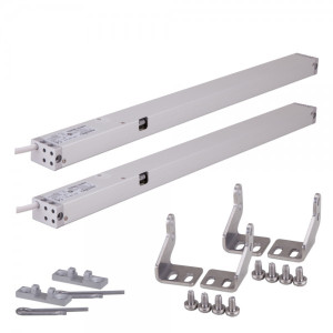 Drehfenster-Tandem-Set KS2 230V L 200mm silber incl. Konsole K94, F21