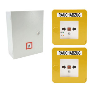 RWA-Treppenhaus-Set K+G RWA-Zentrale RWZ T101 inkl. 2 Taster gelb