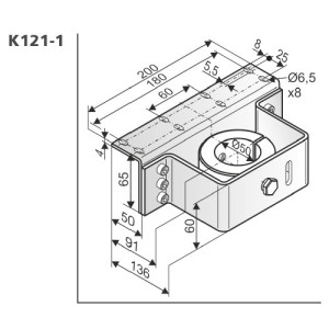 Aumüller Montagekonsole K121-1 für Schüco