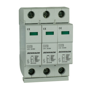 SCHRACK T2/C - Ableiter komplett, 3p, 3x20kA/280V - Serie UAS
