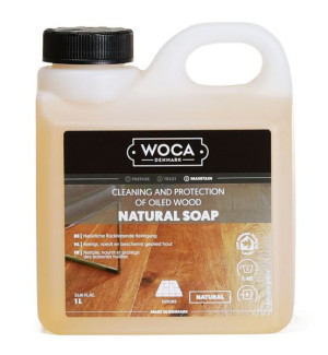 WOCA Holzbodenseife natur 1 Liter Natural Soap, Natur - Retourenschnäppchen (1 Liter)