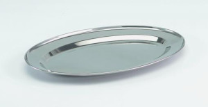 Servierplatte oval 39cm Grau | Grau