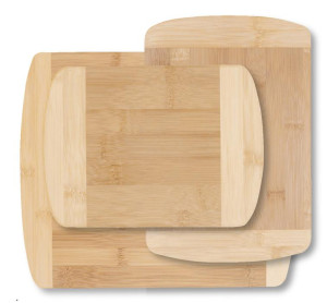 Schneidebrett Bambus 30cm zweifarbig Braun | Braun