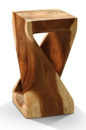 Hocker ROOT Millennium Suar Holz Natur Hellbraun | Hellbraun