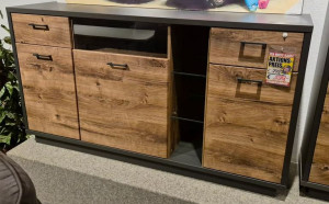 Gaimersheim Abverkauf Sideboard Graphit / Haveleiche Cognac | 1