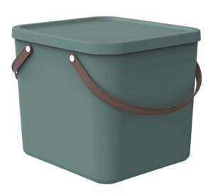 Aufbewahrungssystem BPA-frei 40L ALBULA von Rotho Mistle-Grün