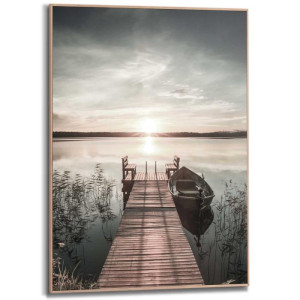Wandbild SCANDIC Jetty Slim Frame Wood ca. 50x70 cm SMF47982 | 1