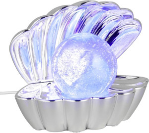 LED-Tischleuchte Shelly R57731106 Kunststoff Chrom mit Glitzerkugel Farbwechsel | 1