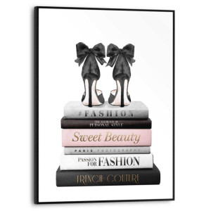 Wandbild FASHION Books Slim Frame Black ca. 30x40 cm SMF85046 | 1