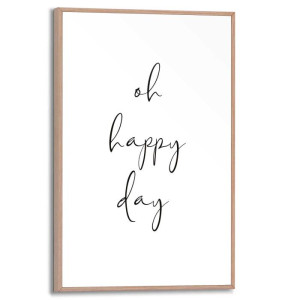 Wandbild OH Happy Day Slim Frame Wood ca. 20x30 cm SMF87251 | 1
