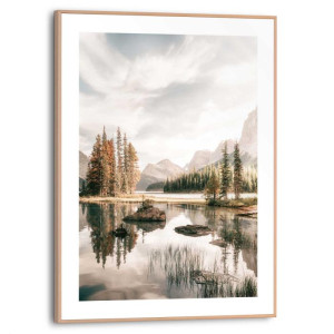 Wandbild SPIRIT Island Slim Frame Wood ca. 30x40 cm SMF87262 | 1