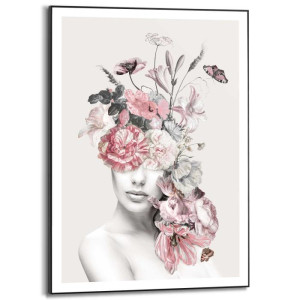 Wandbild FLORAL LADY SWEET Slim Frame Black ca. 50x70 cm SMF88496 | 1
