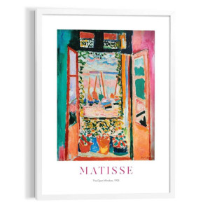 Wandbild MATISSE WINDOW Modern Frame White ca. 50x70 cm MFW90636 | 1