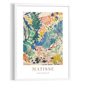 Wandbild MATISSE PRIMARY GARDEN Modern Frame White ca. 50x70 cm MFW90832 | 1