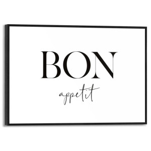 Wandbild BON APPETIT Slim Frame Black ca. 20x30cm SMF92688 | 1