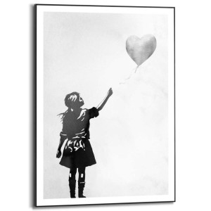 Wandbild BALLON GIRL Slim Frame Black ca. 50x70cm SMF92699 | 1