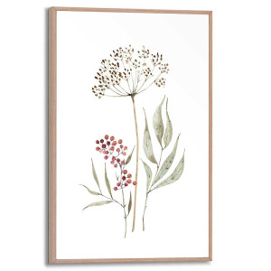 Wandbild AQUA FLOWERS Slim Frame Wood ca. 20x30 cm SMF92876 | 1