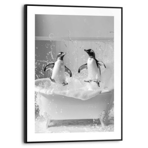 Wandbild PENGUIN PARTY Slim Frame Black ca. 30x40 cm SMF96403 | 1