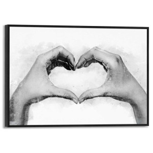 Wandbild LOVE SIGN Slim Frame Black ca. 20x30 cm SMF96410 | 1