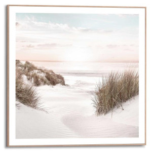 Wandbild BEACH HORIZON Slim Frame Wood ca. 50x50 cm SMF96503 | 1