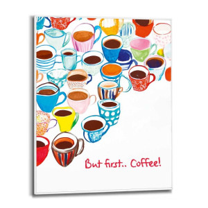 Wandbild MANY COFFEES Slim Frame White ca. 40x50 cm SMF96772 | 1