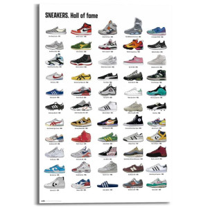 Wandbild SNEAKERS HALL OF FAME Deco Panel ca. 60x90 cm DPN97170 | 1