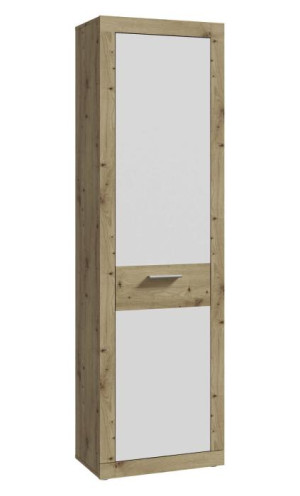 Hochschrank ca. 197 cm hoch Weiss / Artisan