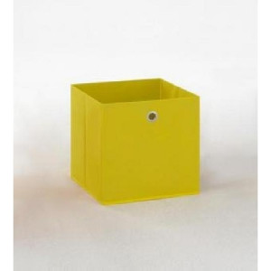 MEGA 3 Faltkarton von FMD Gelb | | B/H/T: 32 / 32 / 32