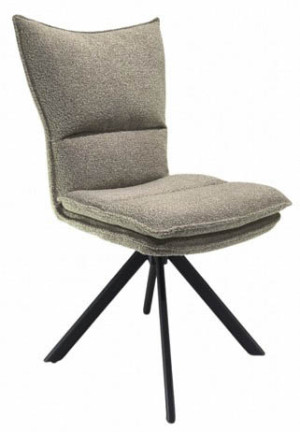 Polsterstuhl drehbar 1 Stück Webstoff Beige