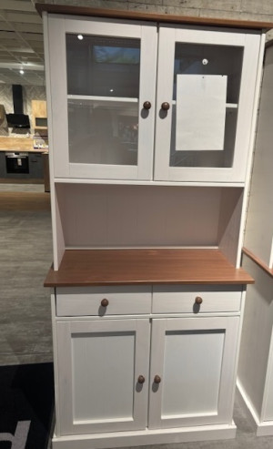 Neumarkt Abverkauf Buffetschrank Breite ca. 90 cm Kiefer Weiß / Sepia Braun