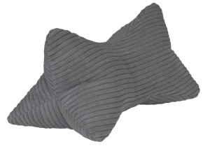 Stützkissen LESEKNOCHEN ca.42x24 cm Grau in Cordoptik