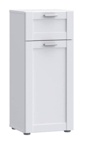 Bad-Unterschrank 1-türig 82 cm hoch Weiß