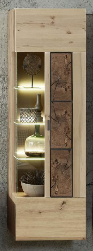 Hängevitrine 1-trg 52cm MADERA von Wohn-Concept Artisan Eiche / Hirnholz | 1