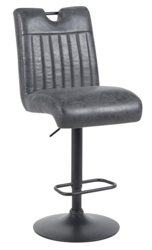 Barhocker drehbar inkl. Komfortsitz ca. 69-90 cm 2er Set Anthrazit