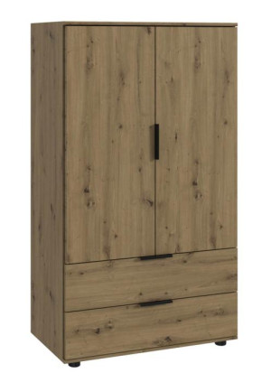 Kombi-Kommode 2-trg ca. 81x140x40 cm Artisan-Eiche-Nachbildung | 1